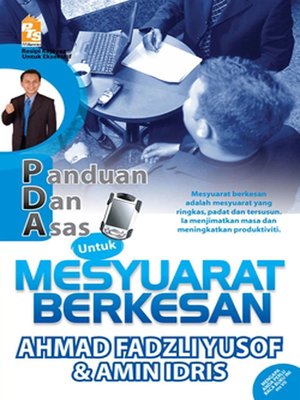 cover image of PDA untuk Mesyuarat Berkesan